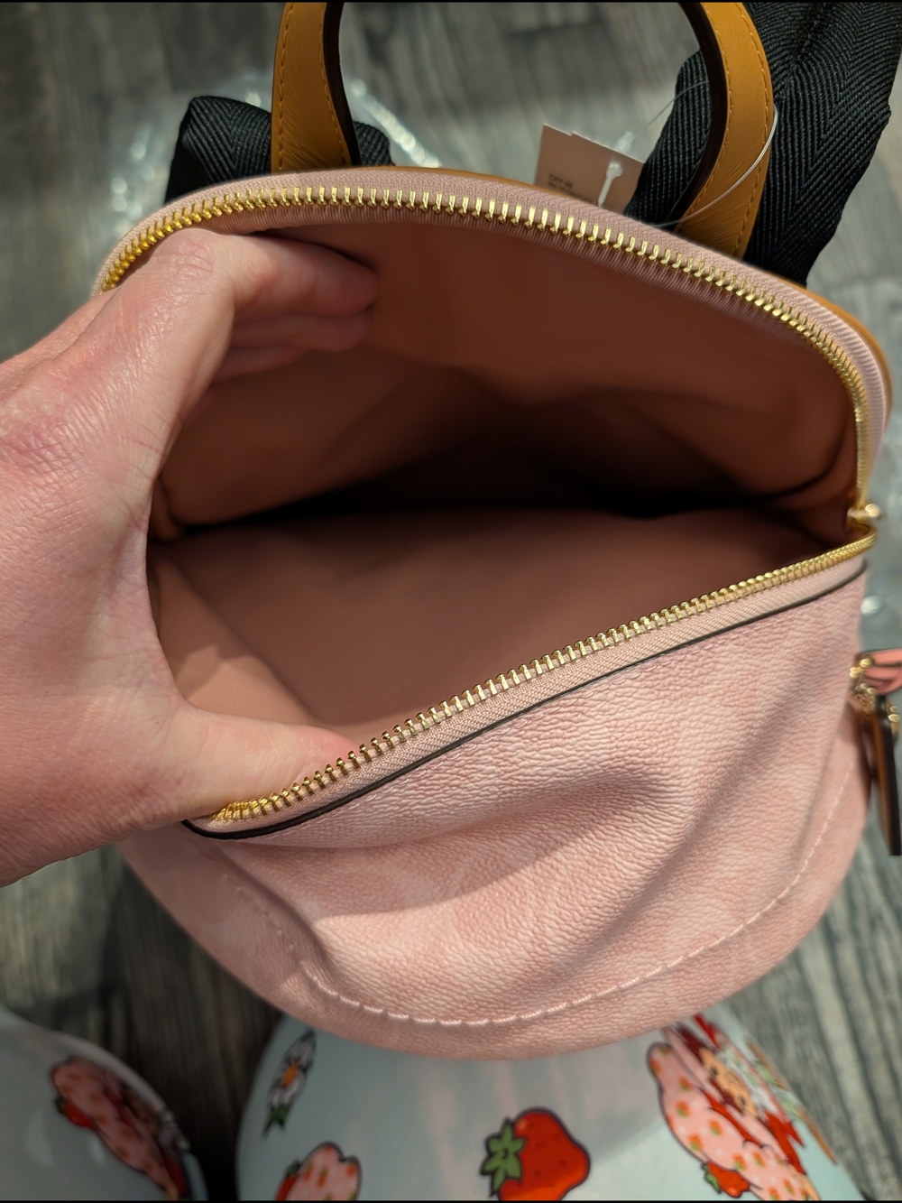 Coach Pink Signature Mini Backpack - Picture 4 of 6